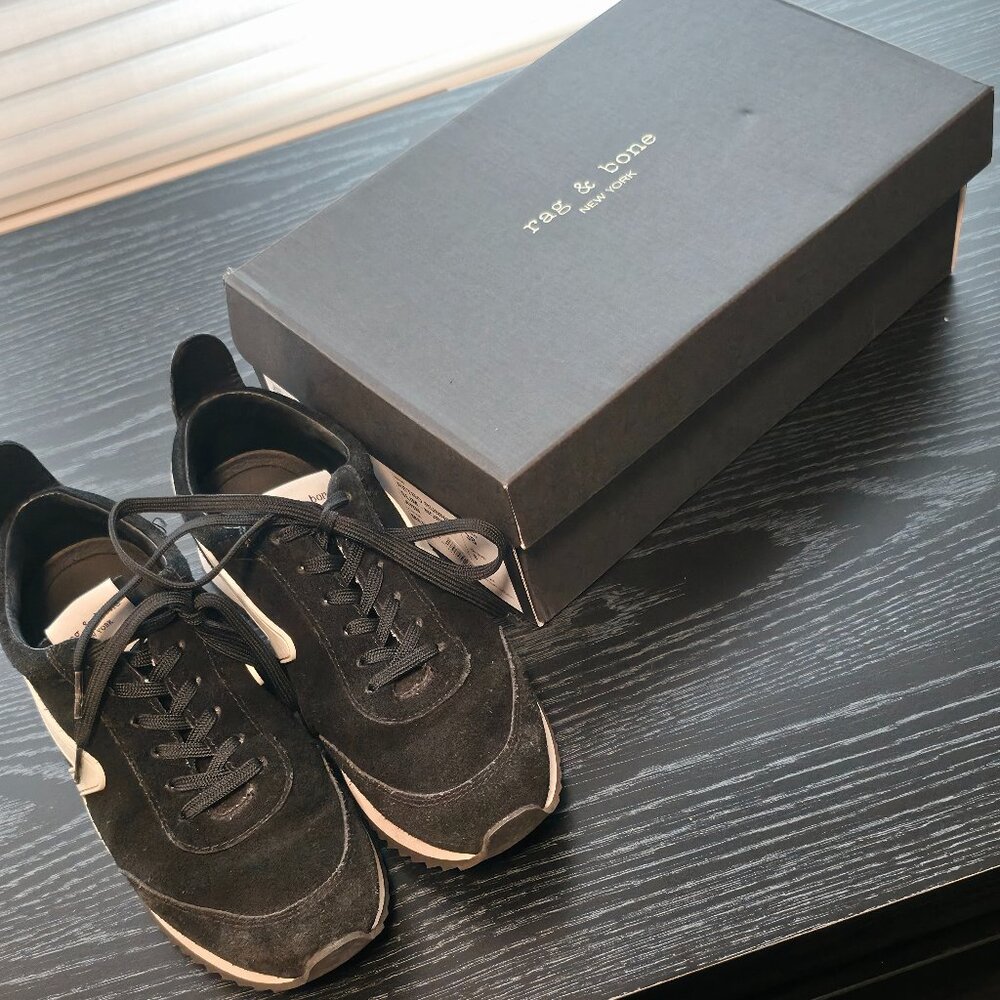 Rag & Bone Retro Black Runner Sneaker